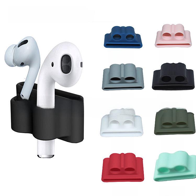Apple Watch Strap Storage & AirPods Pro 2 Anti-Lost Silicone Cover with Strap Holder Accessory