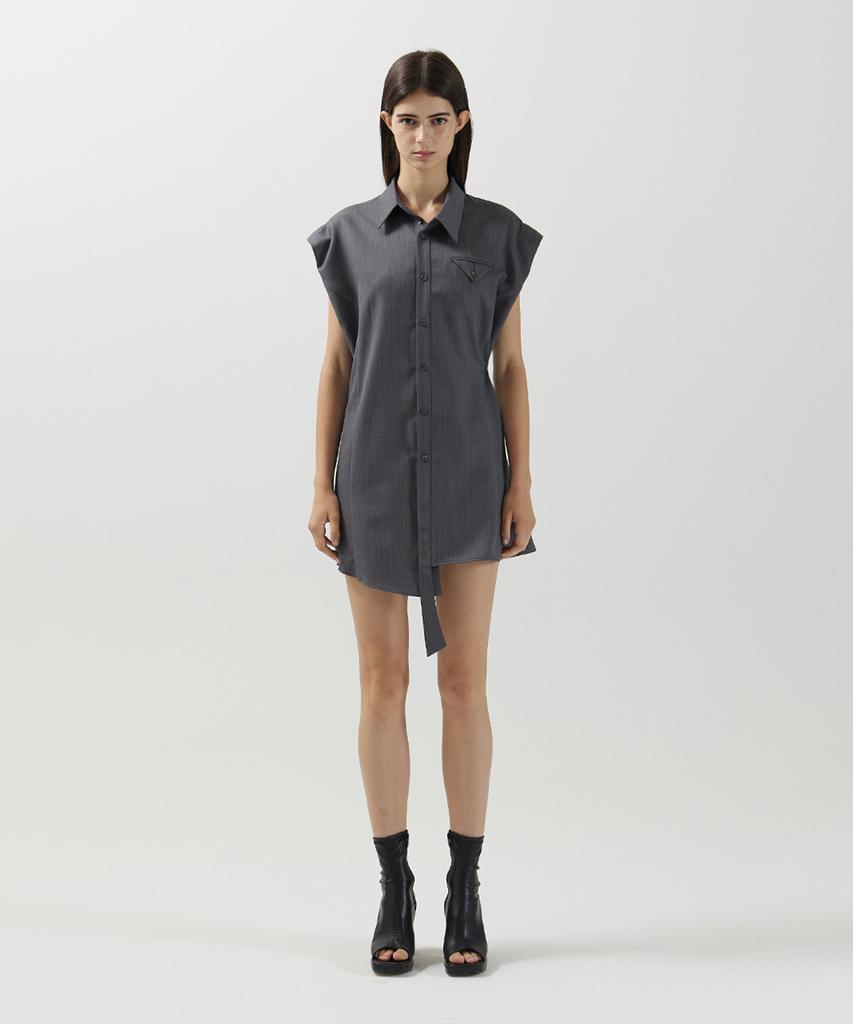 Meuameu Back Point Tuck Dress