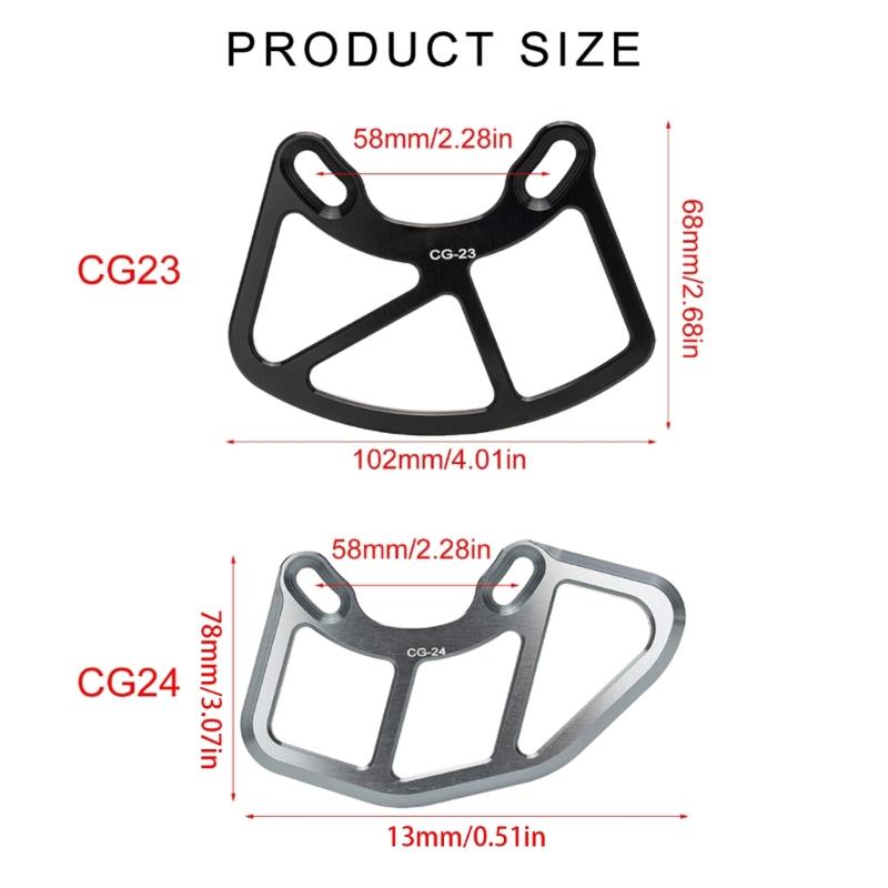 Bicycles Chain Guard Aluminum Alloys Bash Plate Mountain Bike Chain Wheel Bash Guard for 22T-26T Chainrings Easy to Use
