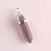 Hexagonal Agate Bullet Quartz Crystal Pendant Necklace