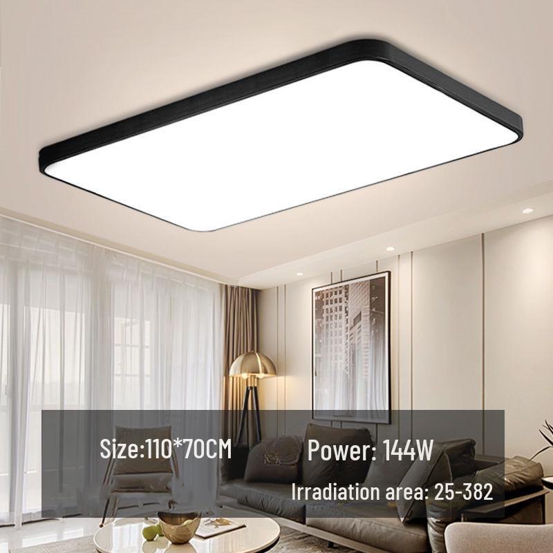 Скандинавская современная ультратонкая светодиодная прямоугольная потолочная лампа для гостиной и спальни