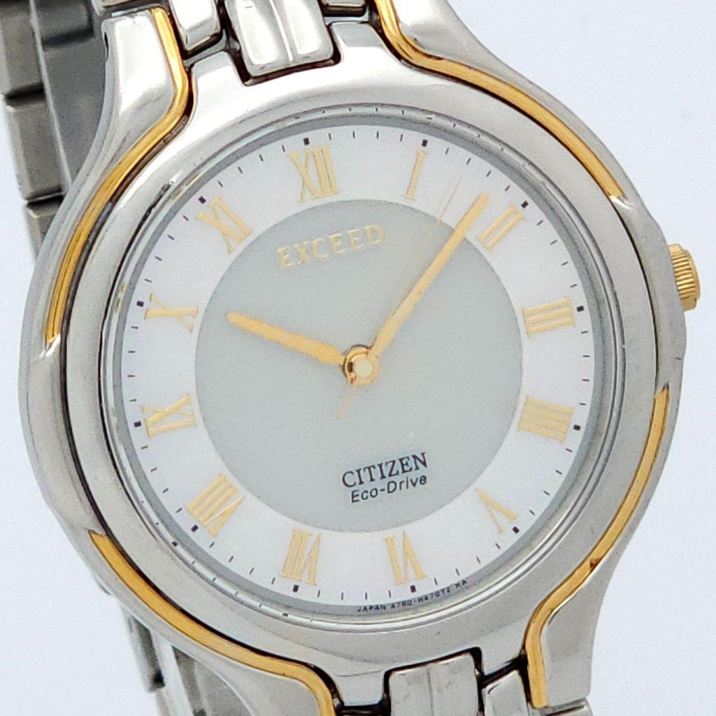 Б/у CITIZEN Exceed A780-H24482 Солнечный Кварцевый Рабочий Корпус