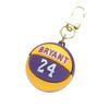 Keychain Pendant 3D Basketball Pendant Stainless Novelty Silicone Color Matching Schoolbag Shoulder Bag Decoration Pendant Keyring