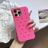 Ins DIY Подвески для Crocs Силиконовый Мягкий Чехол для Телефона Для iPhone 15 16 17 Pro Max 14 Plus 13 Однотонный Матовый Защитный Чехол-Броня