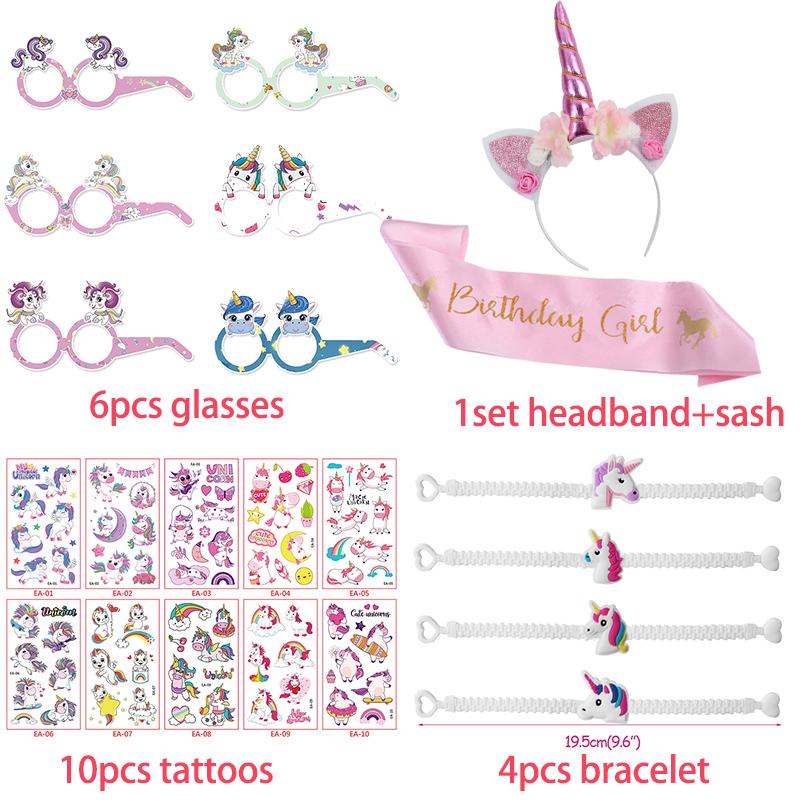 Украшение в виде единорога, одноразовый набор столовых приборов для вечеринки, товары для дня рождения в виде единорога, украшения для дня рождения девочки на первый день рождения