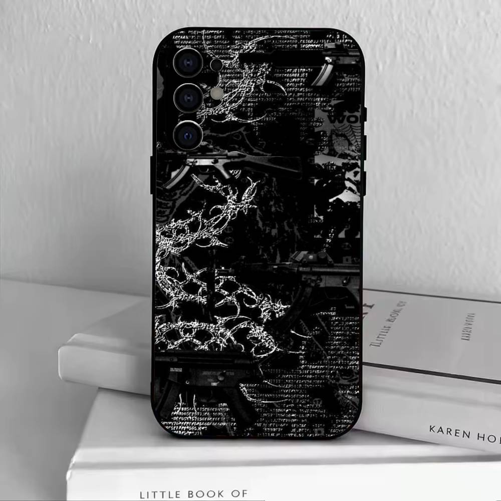 Готический Сигилизм Крест Чехол для Телефона Для Samsung S25,S24,S21,S22,S23,S30,Ultra,S20,Plus,Fe,Мягкий Силикон Черный Чехол