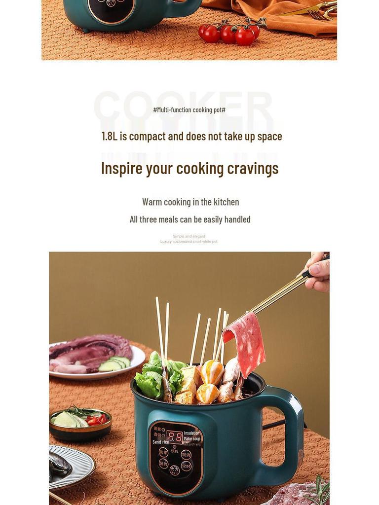 Многофункциональная мини-электроплита с антипригарным покрытием для общежитий и домов