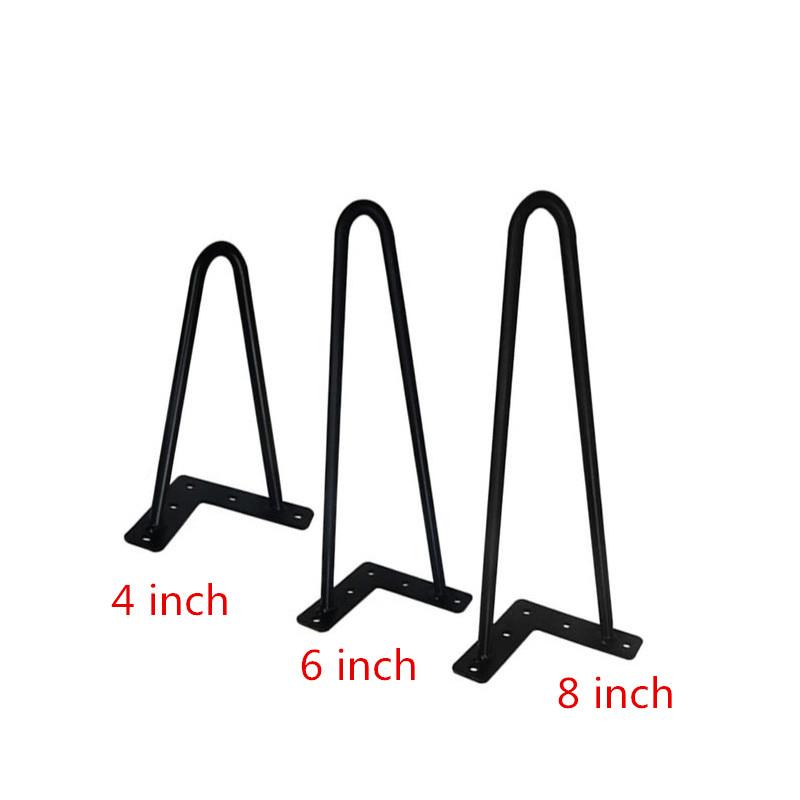 4 шт. 4/6/8 дюймовые железные металлические ножки для стола, аксессуары для дома, простые ножки для стола, современная мебель, проволочные ножки