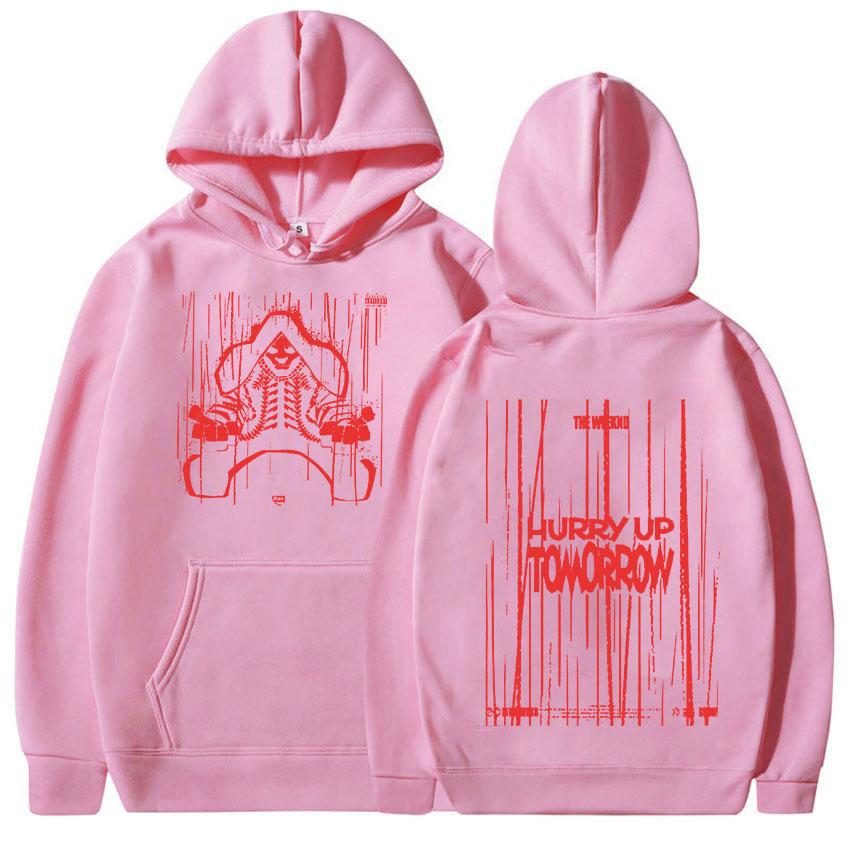 Rapper The Weeknd Hurry Up Tomorrow Album 2025 Fans Hoodie Men's Gothic Hip Hop Pop Music Pullover Sweatshirts Fleece Streetwear