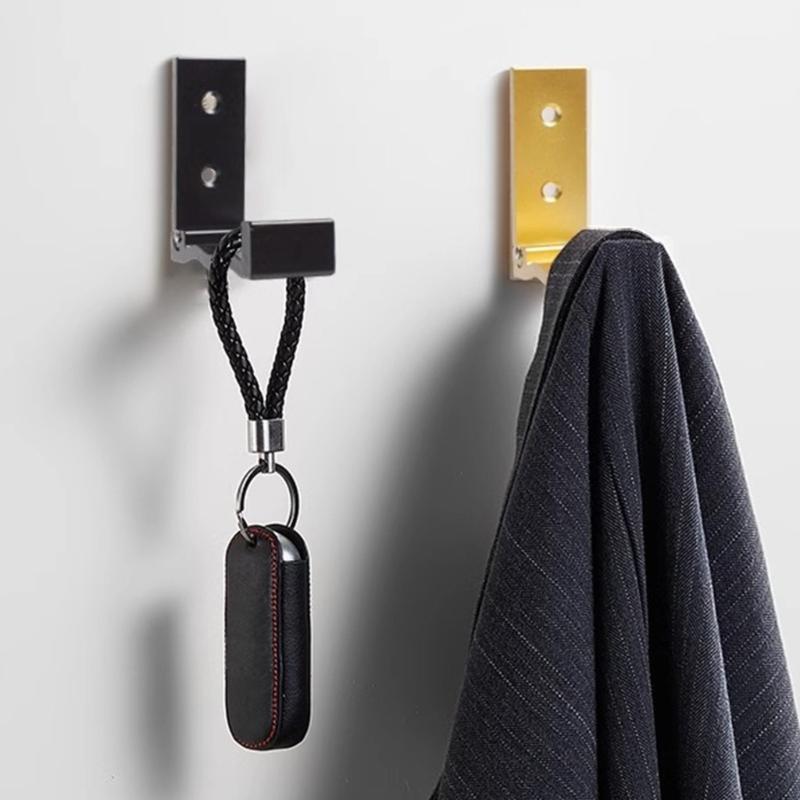 Aluminum Alloy Folding Coat Hook Towel Hanger Clothes Hook Wall Hanging Hook for Hanging Coat Towels Jackets