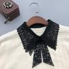 Neckline Detachable Polyamide Fake Collar DIY Lapel Half Shirt Shawl Wrap Women Girls