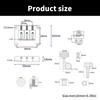Electric Box Guitar Bridge Replacement Parts For 3 String Setup Tuning Pegs Locking Screws And Control Knob Assembly