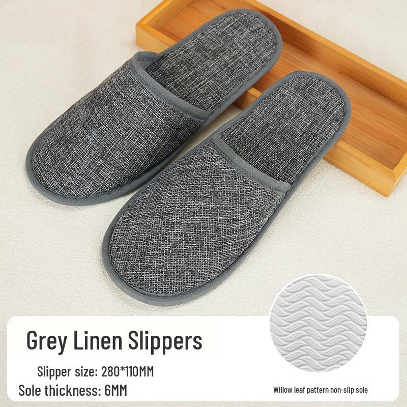 Plush Winter Non-Slip Disposable Slippers for Hotels & Homestays