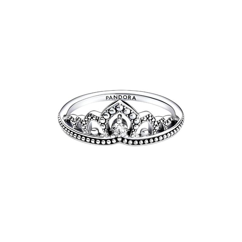 Pandora Модное серебряное кольцо с семью арочными полыми коронами 925 пробы Женское серебряное серебряное кольцо 13
