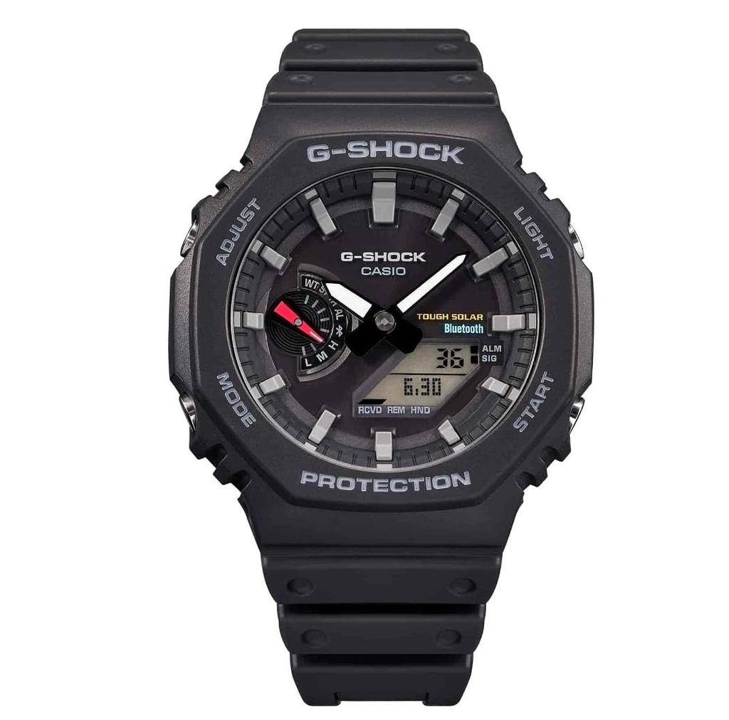 Casio G-shock Цифро-аналоговые ударопрочные часы на солнечной батарее Bluetooth для мужчин GA-B2100-1A