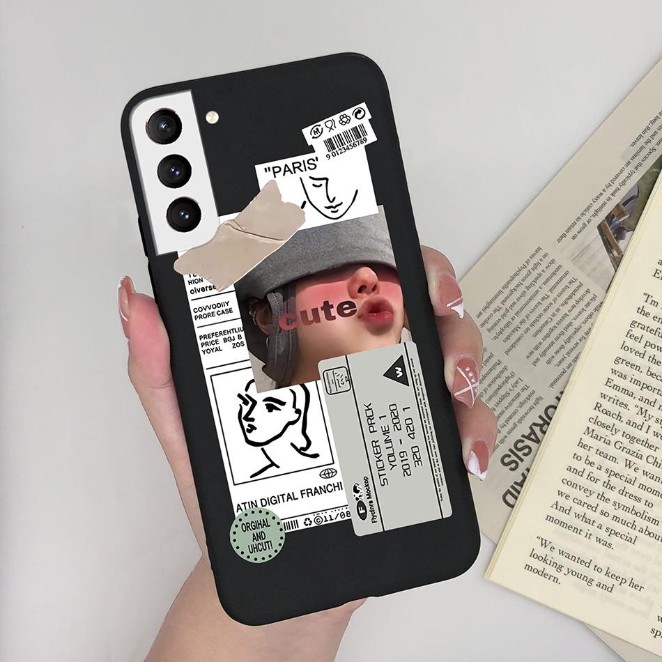For Samsung S22 Ultra Plus 5G Case Cute Painted Silicone Soft TPU Phone Cover For Samsung Galaxy S22 S 22 Ultra Plus Case Bumper