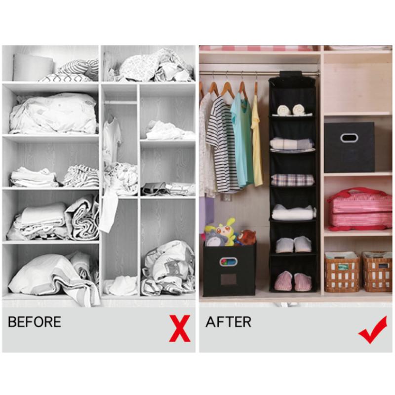 Multi-purpose Cube-shaped Bedroom Storage Bag In Luxury Black