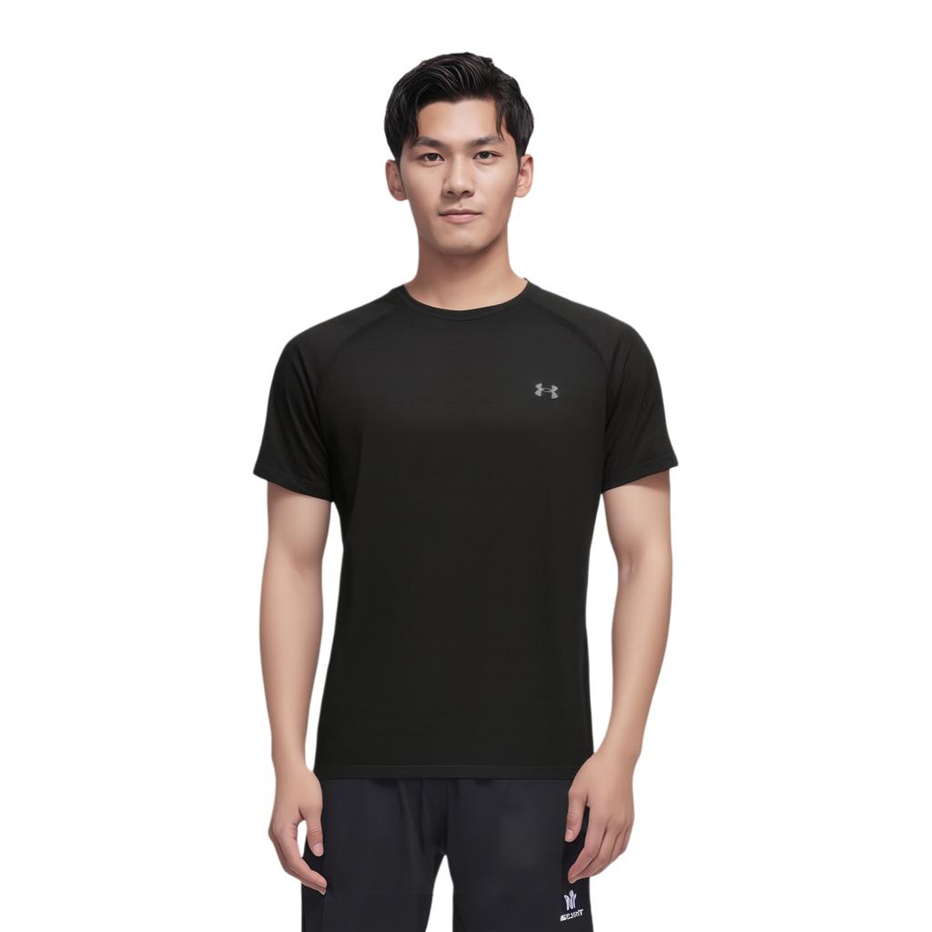 Under Armour Уличный базовый слой Облегающий спортивный повседневный Круглый вырез Высокоэластичный Дышащий Футболка с коротким рукавом Быстросохнущий Топы Унисекс 15314208S