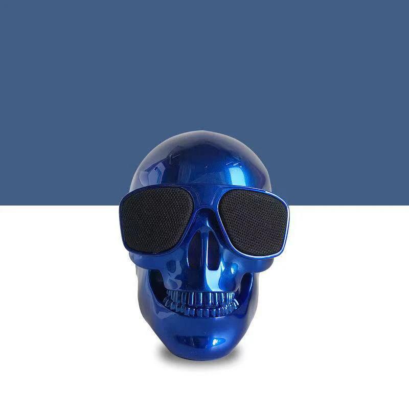 Wireless Bluetooth Skull Speaker Portablem Mini Larage Cool Stereo Sound Unique Enhanced Bass Speakers 5W Audio Music Player 3