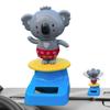 Solar Dancing Toy Solar Powered Dancing Animal Ornaments Koala Shape Shaking Head Decor Automotive Interior Decoration for Sedan