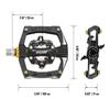 Funn Ripper Binding Pedals Double Sided SPD Compatible Mountain Bike Pedals Spring Type AES System Suitable for Mountain Gravel Bicycle Pedals - - -