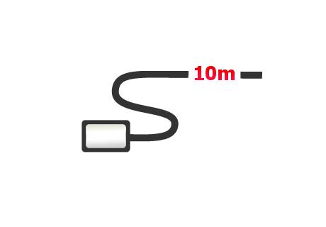 Panel thermometer with 10m cable - new