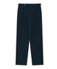 BELLIEF Cotton Peach Finish 2Pleats Relaxed Chino (Navy)