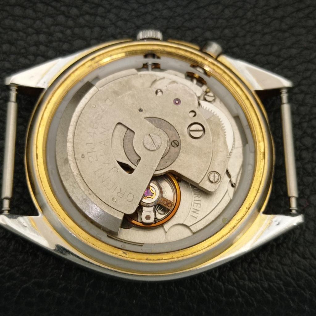 ЯПОНИЯ ВИНТАЖНЫЕ ORIENT CRYSTAL АВТОМАТИЧЕСКИЕ 46943 МУЖСКИЕ ОРИГИНАЛЬНЫЕ ЧАСЫ С ЦИФЕРБЛАТОМ a707785-1