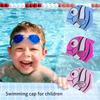 Cartoon Shark Swimming Cap Children's Silicone Children's Pool Cap Ear Protection Waterproof Swimming Equipment For Boys And Gir
