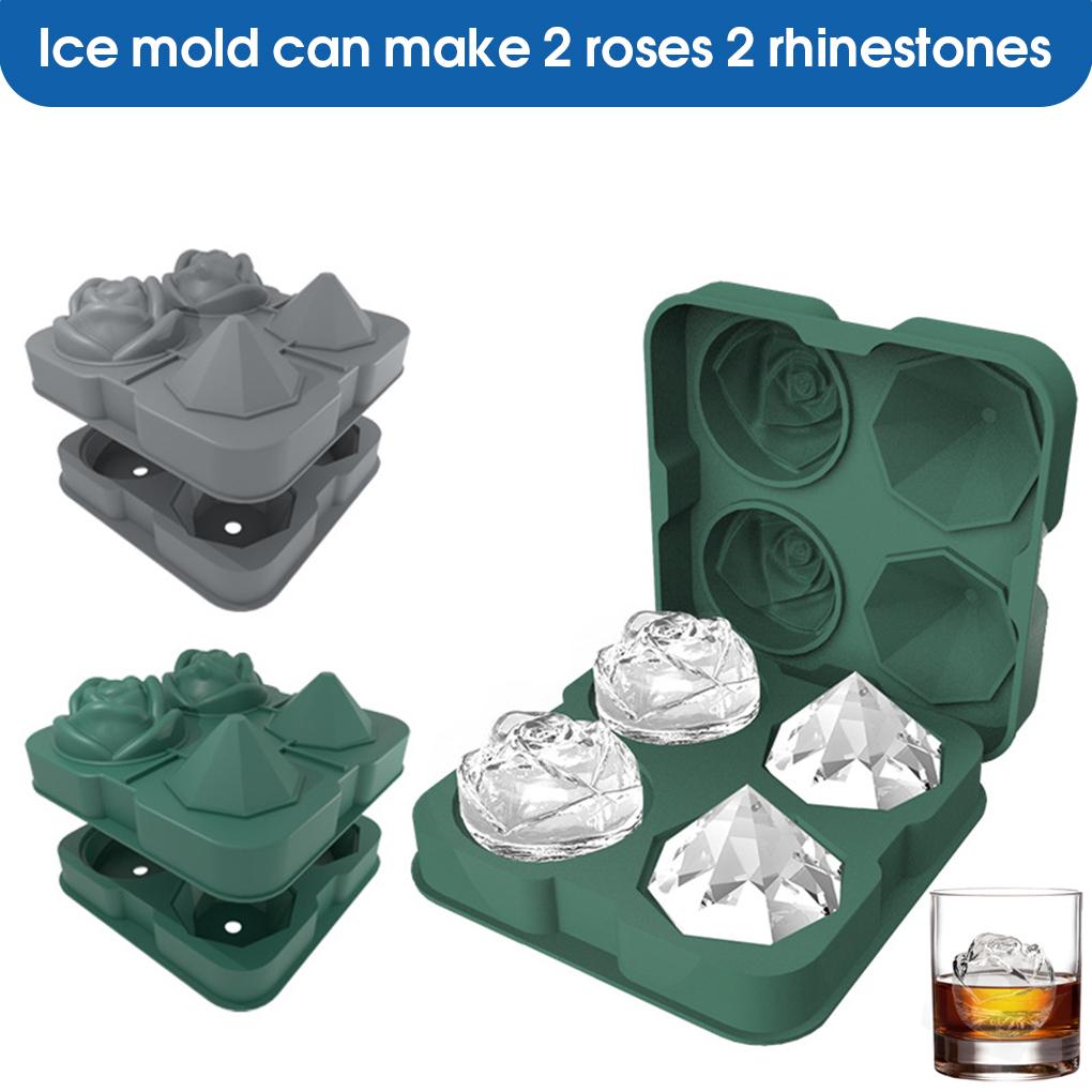 Форма для льда в форме куба в форме геометрической розы. Съемные формы для приготовления крема. Холодные напитки. Напитки. Шоколад. Конфеты. Принадлежности.