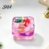 Fun Holiday Souvenirs for Teens Christmas Stress Relief Toy with Internal Dolls, Transparent Soft Maltose Portable Hand Exercisers Office Cube Sensory