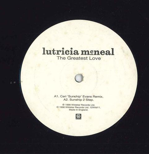 12-дюймовая пластинка LUTRICIA MCNEAL - The Greatest Love 12WILD11 Wildstar Record 1998 UK Dance & Electronica Б/У