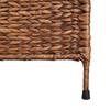 3 Panel Brown Room Divider 122 x 180 cm Wicker (Water Hyacinth)