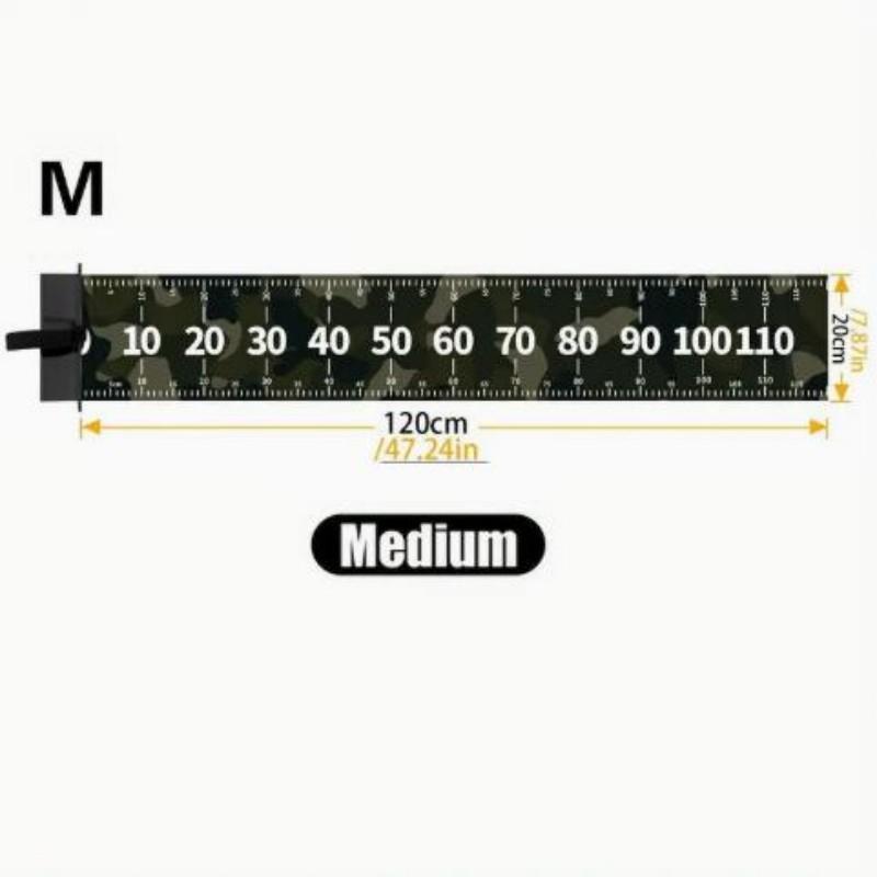 Foldable PVC Fishing Fish Measuring Ruler Waterproof Camo Measuring Mat with Acrylic Baffle