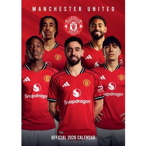 Manchester United FC 2026 A3 Wall Calendar