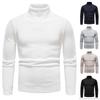 Men's Thick Knitted High-Neck Fleece Pullover Sweater - Autumn & Winter Casual Style