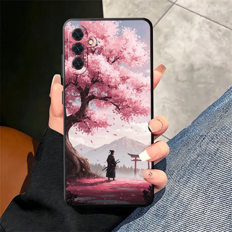 Мечтательное ночное дерево сакуры Мягкий чехол для телефона для Samsung A17 A37 A57 A16 A26 A36 A56 A15 A25 A35 A55 A14 A24 A34 A54 A13 A23