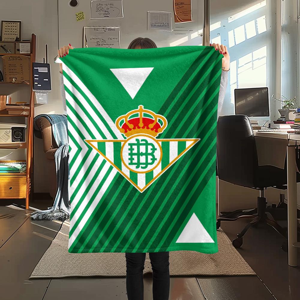 1Pc Deportivo Print Flannel Blanket, High quality Comfortable for All Seasons, Home Decor, Warmth and Comfort, Perfect for Christmas GiftS