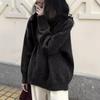 Ретро дизайн мягкий восковой пуловер с круглым вырезом женский осенне-зимний новый свободный ленивый ветер вязаный свитер топ