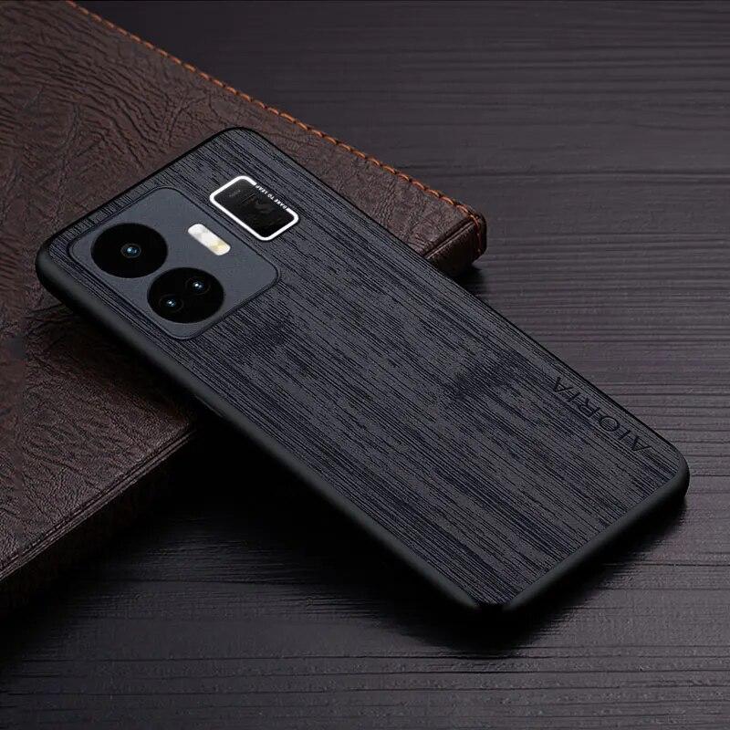 Case for Oppo Realme GT Neo 5 GT 3 5G Funda Bamboo Wood Pattern Leather Phone Cover Luxury Coque for Realme Gt Neo 5 Case Capa