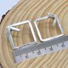 Серьги-жакеты из стерлингового серебра 925 пробы с квадратными ушками, серьги ручной работы спереди и сзади, подарок для нее