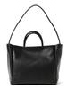 Кожаная сумка MARROW DOUBLE FACED HANDLE TOTE BLACK БЕСПЛАТНО [Raybeams] [WEB limited] Женская