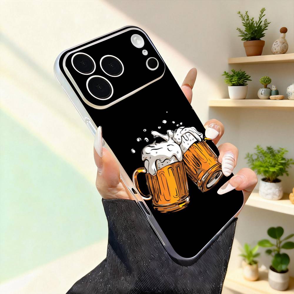 Интересный чехол для iPhone 17,16,15,14,13,12,11,Pro,Max,Plus,Mini,SE4,E с принтом пива, магнитный для Magsafe, беспроводной чехол для телефона