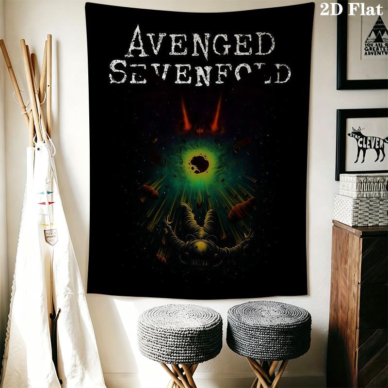 Sevenfold Cosmic Fusion Tapestry Fashion Print Background Cloth Soft Background Wall Hanging Cloth Homestay Soft Decoration Tapestry
