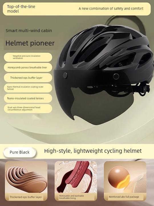 Cycling Helmet for Men and Women, Outdoor Sports Magnetic Goggles, Sun Protection and Insect Protection, Bicycle Safety Helmet 2026 New Model
