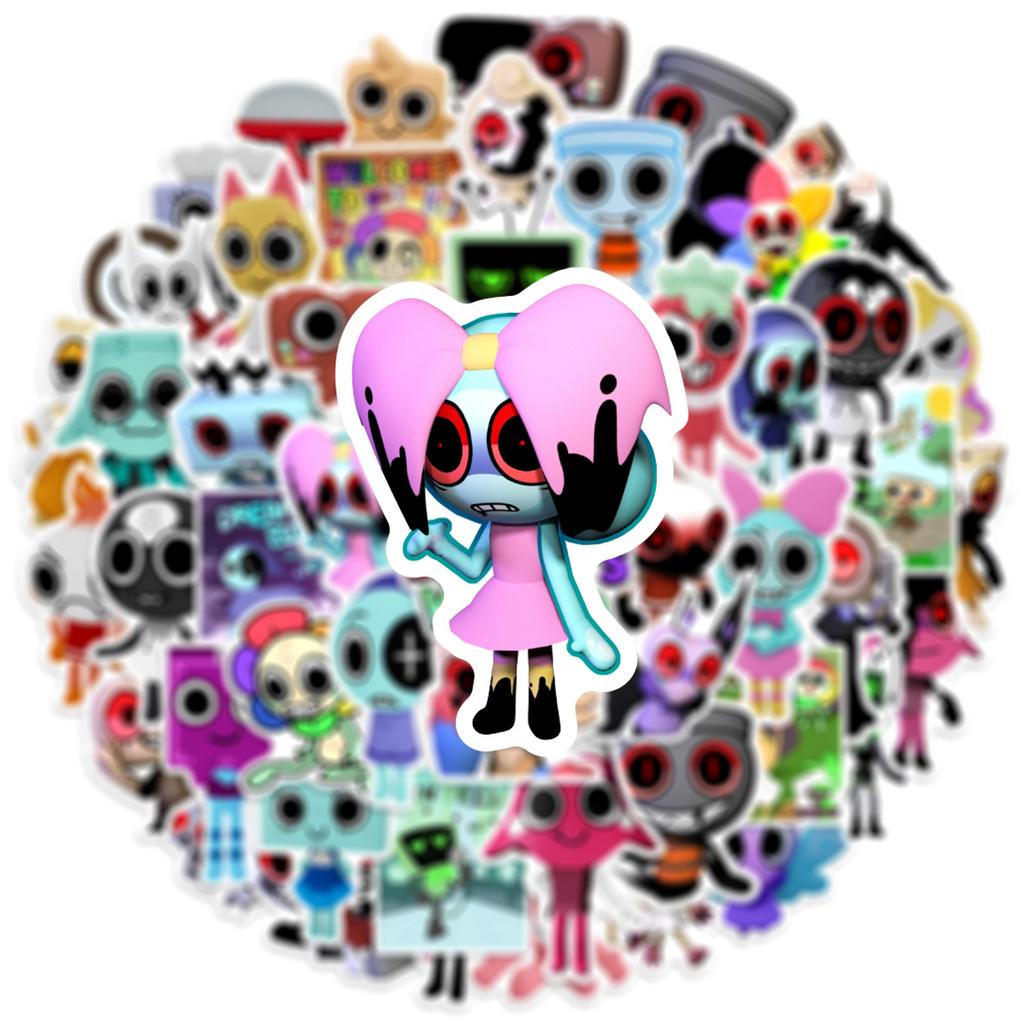 Stickers In The World Of Dandy (Dandy) Roblox Dandy's World Sticker Pack Stickers Set 52 Pcs