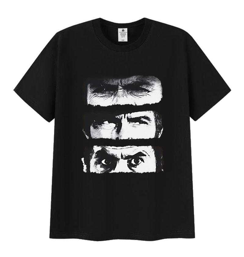 The Good The Bad and Ugly TV Graphic Print T Shirts Unisexs Vintage Fashion Short Sleeve Tshirt Unisex Gothic Clothing Cotton Tshirt