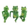 Planter Frog Figurine Resin Frog Flowerpot Decoration Flower Pot Edge Hanging Frog for Garden Potted Plants Bonsai
