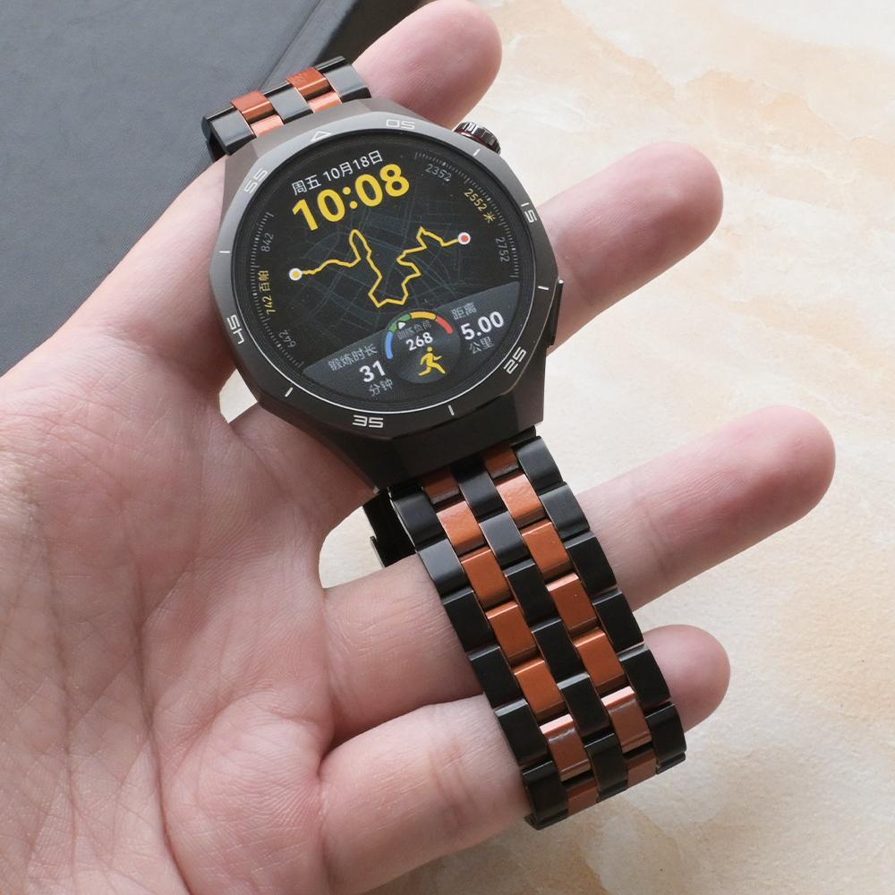 22 мм Роскошный браслет из нержавеющей стали для Huawei Watch GT5 Pro 46 мм Металлический ремешок для HUAWEI GT4/3 46 для Oneplus Watch 3 2 2R Ремешок