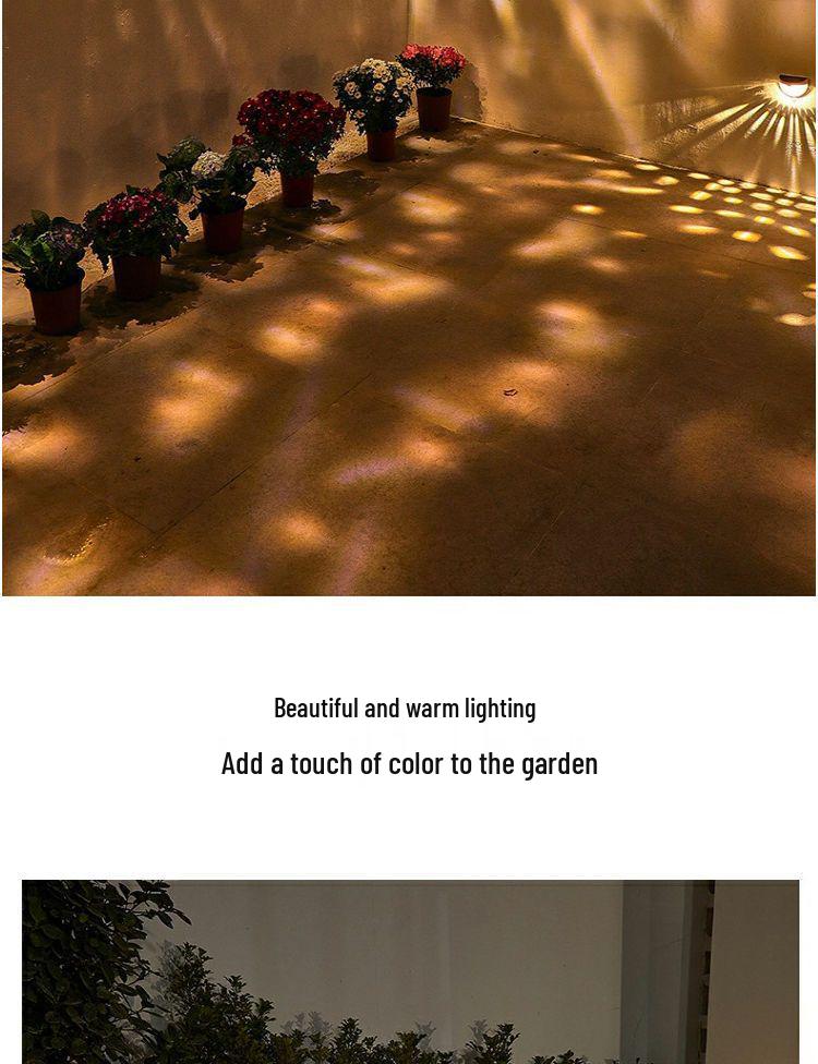 Solar Waterproof Outdoor Lights – Automatic Dusk On for Garden, Lawn, Wall, and Fence Decoration.